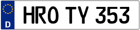 Trailer License Plate